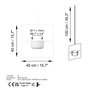 Aberto Design Pandantif - Blanco